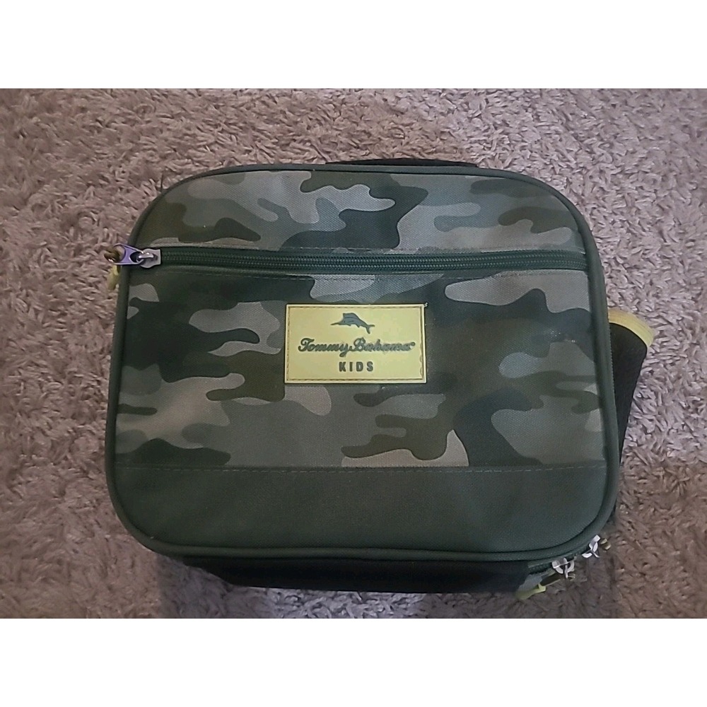 Tommy Bahama Kids Nylon Insulated Lunch Box Cooler Green Camo